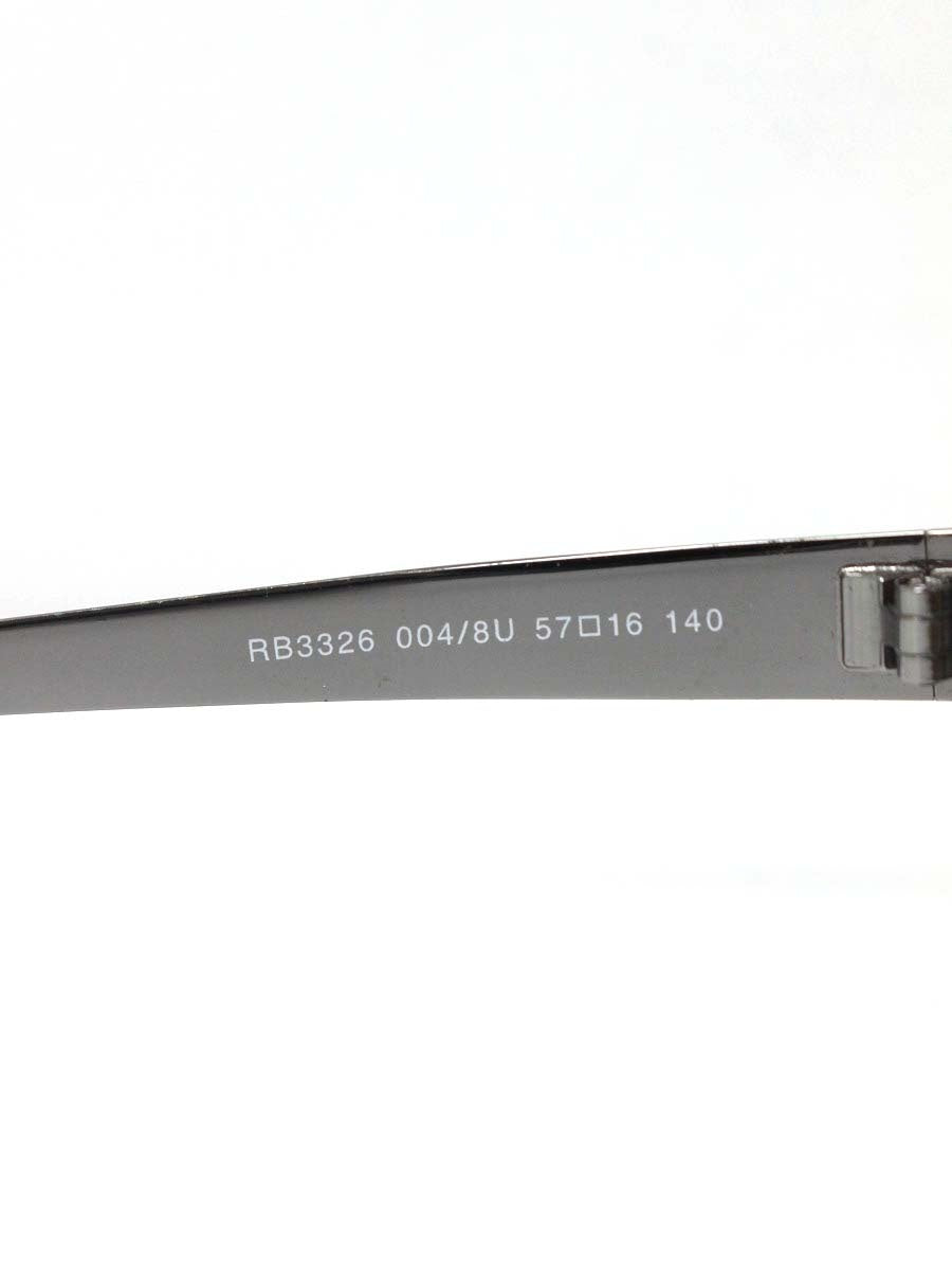 レイバン RB3326 サングラス シルバー ガンメタル スクエア ITOWBFYM06U0