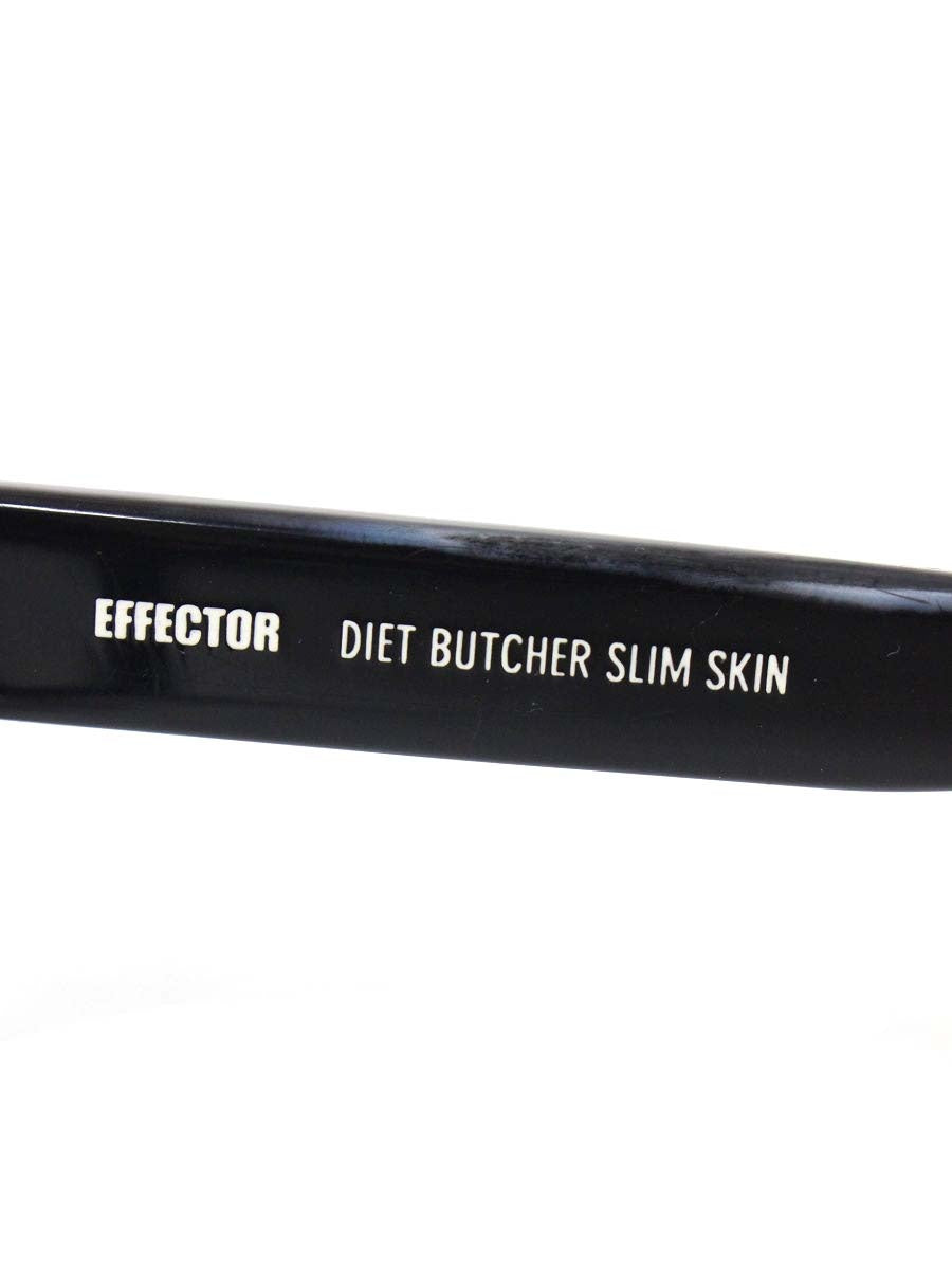 エフェクター EFFECTOR× DIET BUTCHER SLIM SKIN DIRT メガネ ブラック セルフレーム ITBF75XH51KI