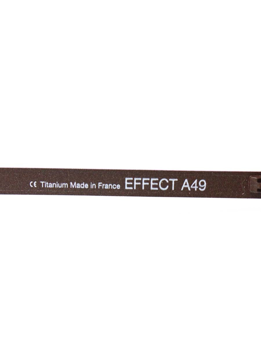 アンバレンタイン EFFECT A49 メガネ ブラウン メタルフレーム ボストン IT3TEHM5FLJS