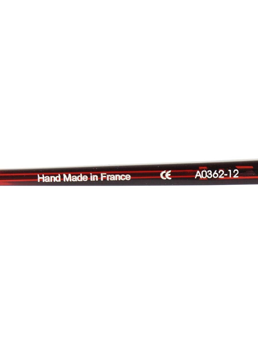 アランミクリ A0362-12 メガネ レッド/ブラック スクエア IT1ULZOR4NDF