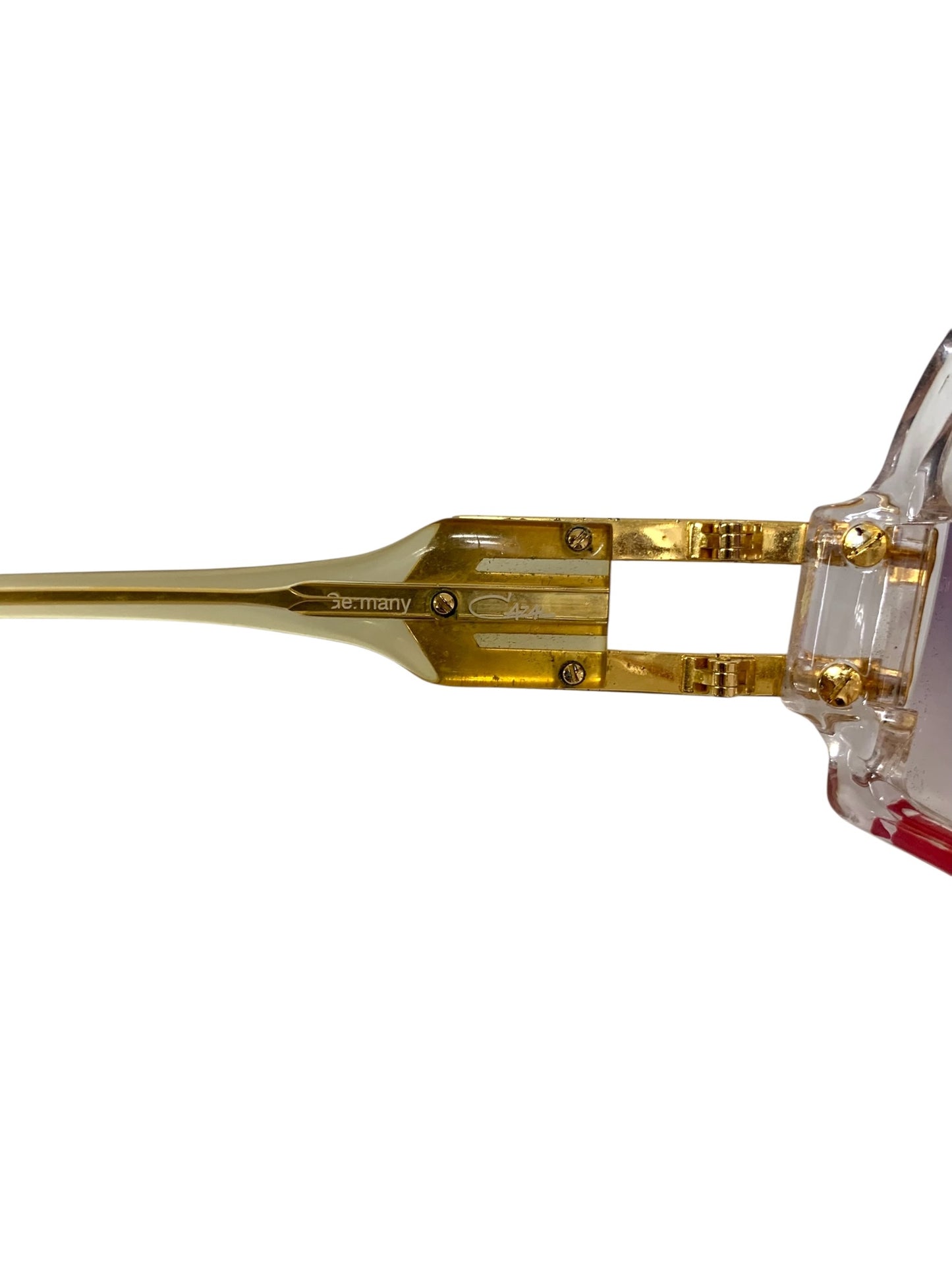 カザール MOD.858 サングラス 透明 セルフレーム ハーフリム(ナイロール)ウェリントン ITPYBX0S7PIC