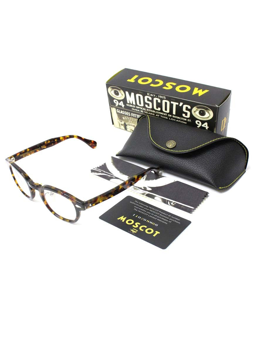 モスコット LEMTOSH レムトッシュ メガネ ブラウン セルフレーム ウェリントン べっ甲柄 ITPFEO12Q6LY