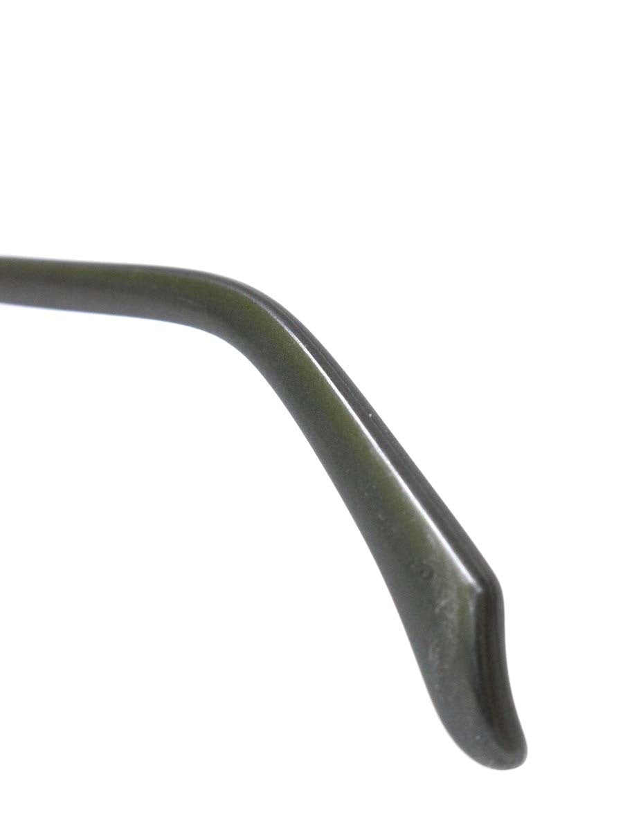 マサキマツシマ MF-1243 メガネ ブラック メタルフレーム ハーフリム(ナイロール)スクエア ITQSTDU04EDG