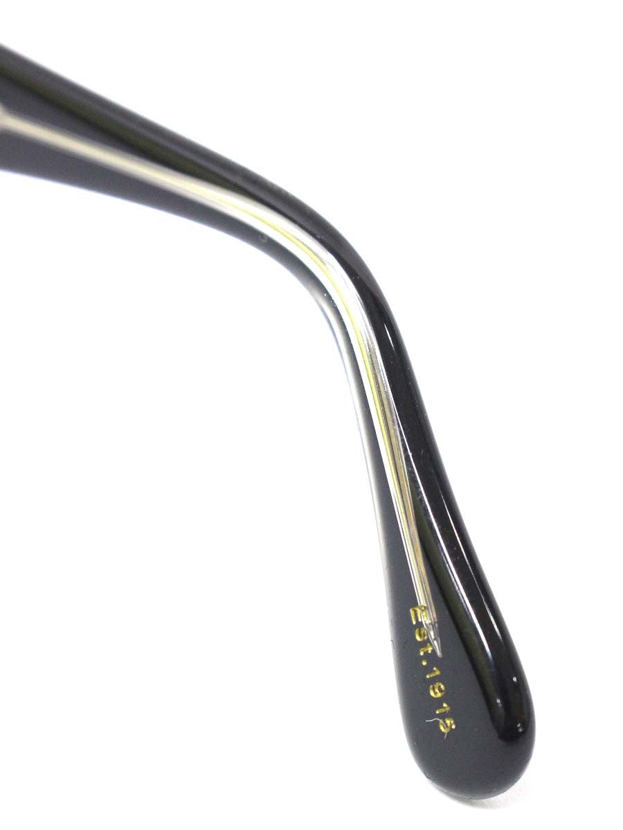 モスコット LEMTOSH メガネ ブラック/クリスタル セルフレーム フルリム ボストン ITQI0ZSQAD4A