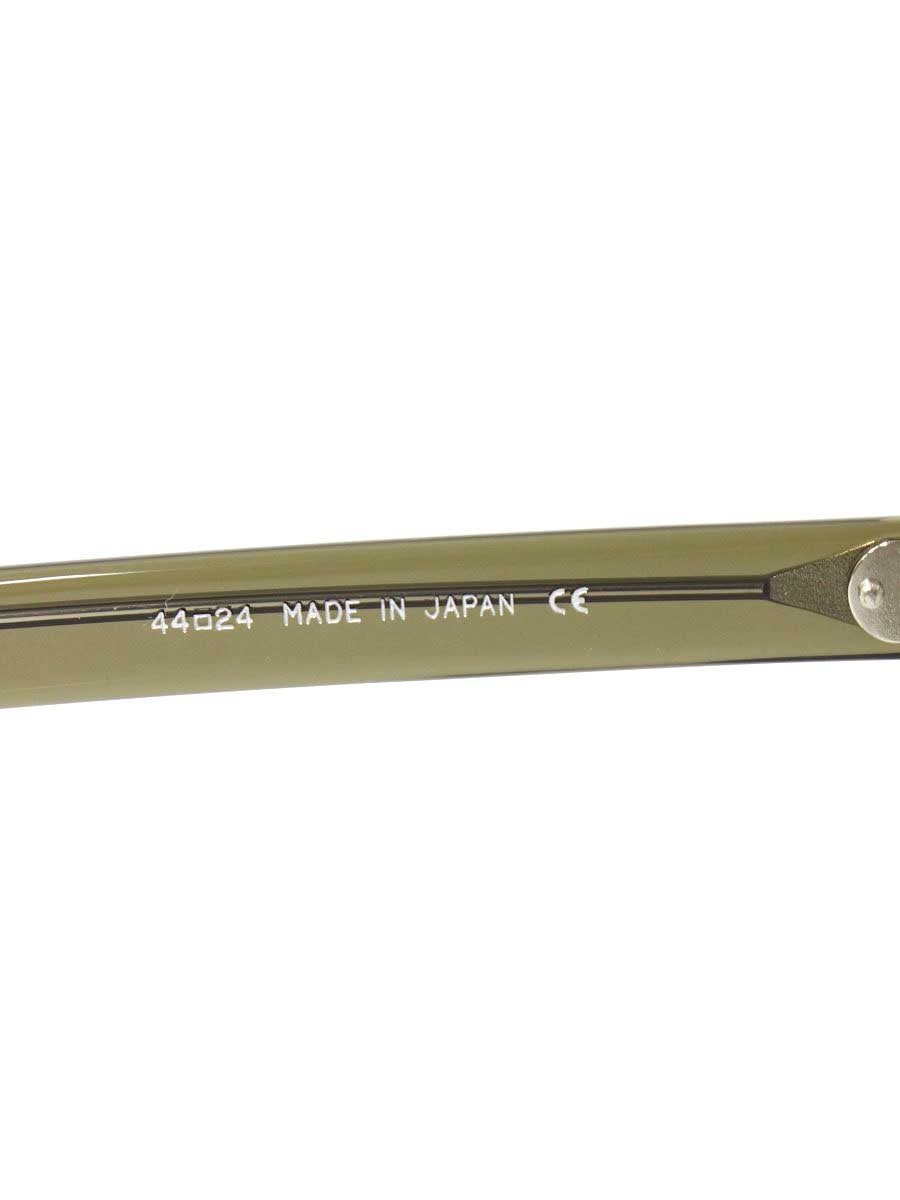 イエローズプラス BECCA C529 メガネ カーキグリーン(クリア) セルフレーム チタンパッド ITDN8H1TFO70