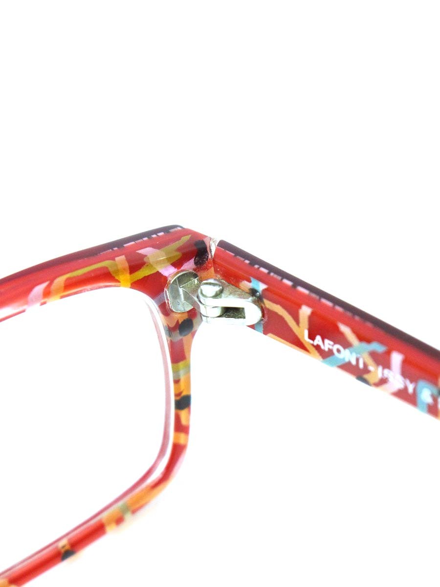 ラフォン 686 メガネ レッド ウェリントン LASER IT6X8XAXOGS6
