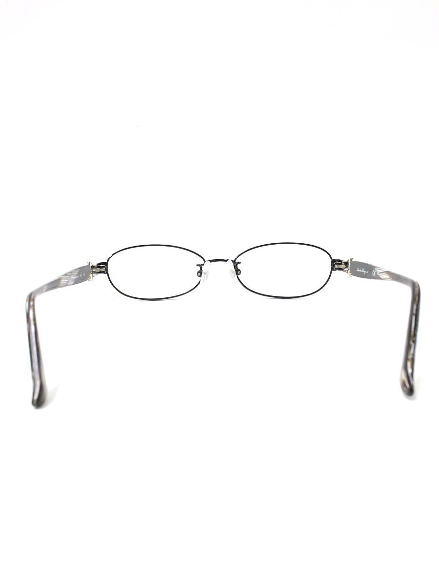 サルヴァトーレフェラガモ SF2507A メガネ ブラック シャイニー オーバル IT8MAS7L70ZF