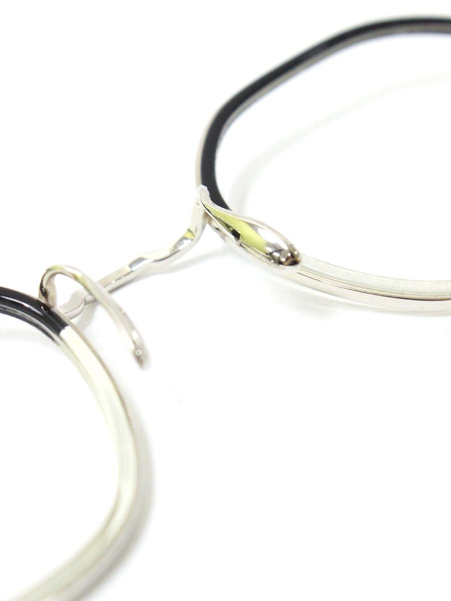 ayame(アヤメ) メガネ シルバー HEX ヘキサゴン  インナーリム ツーブリッジ ITAAVIG06IJ9