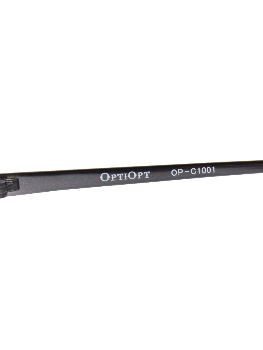 オプティオプト OP-c1001 メガネ シルバー メタルフレーム フルリム オーバル ITAPCHLB9UZ2
