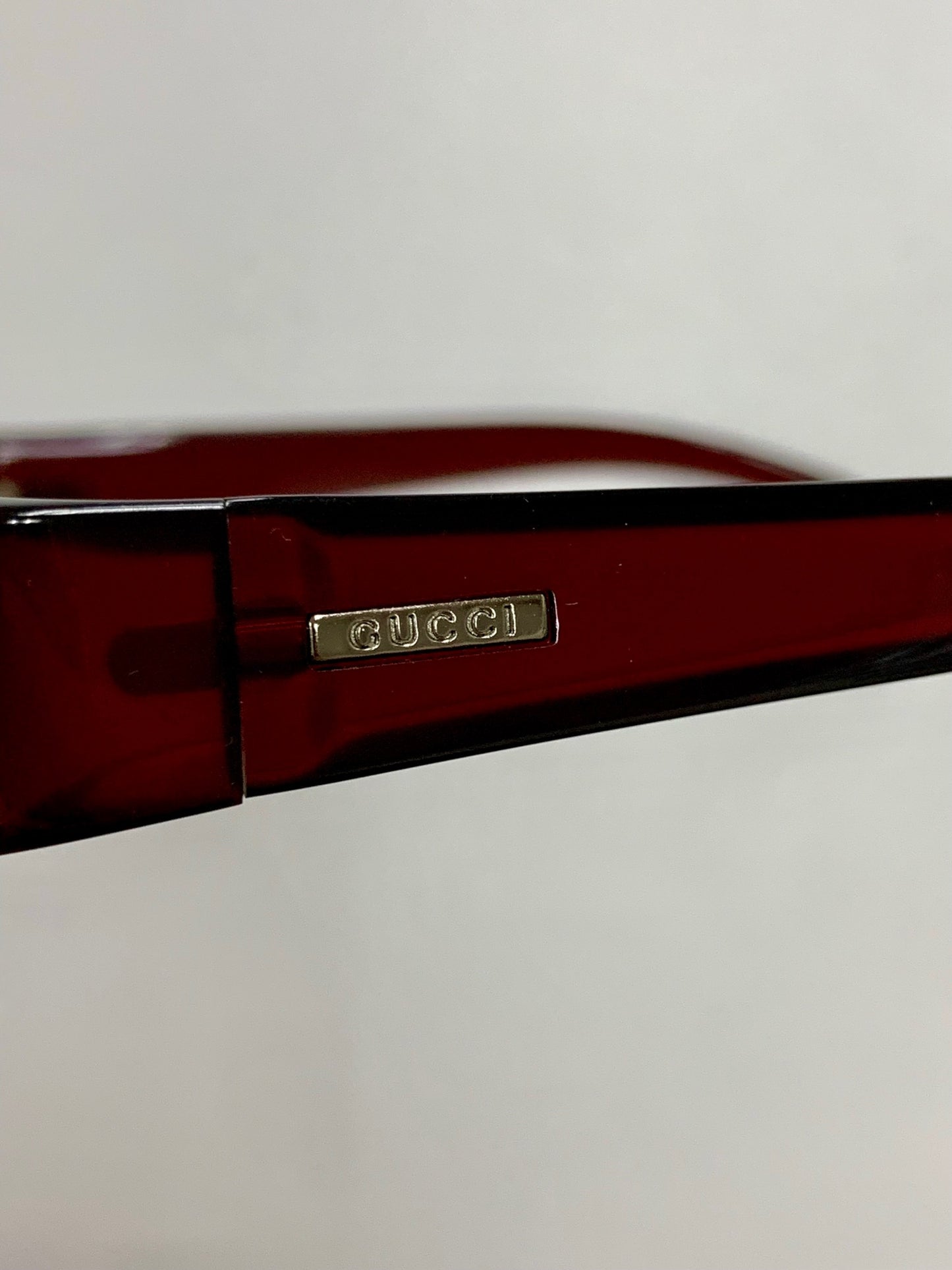 グッチ GG2500 サングラス レッド セルフレーム フルリム オーバル(楕円) ITG3PURML4C8