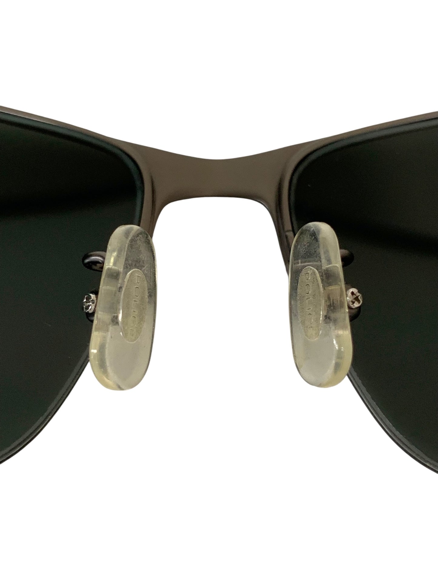 ポリス SPL746J サングラス グレー メタルフレーム ハーフリム スクエア IT2K8QQLVLOU