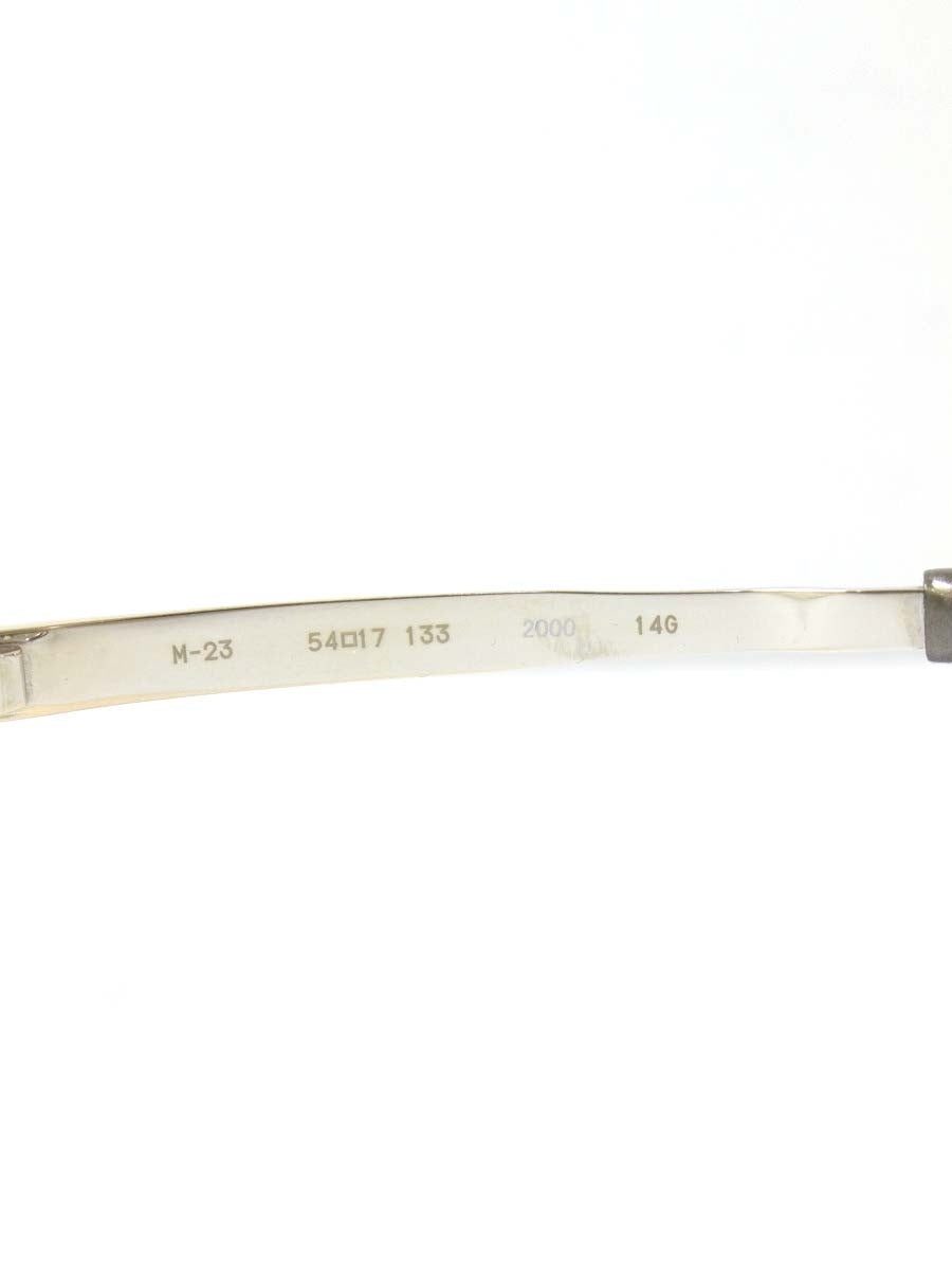 フォーナインズ M-23 メガネ クリア コンビ ハーフリム スクエア IT7LJOWT1D6S