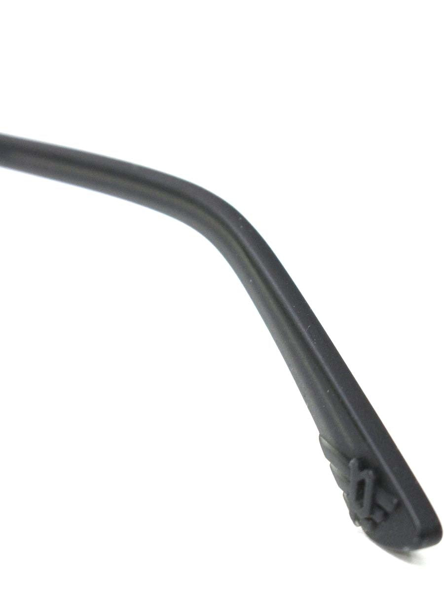 ポリス VPL753J メガネ ブラック/ガンメタル コンビフレーム ハーフリム(ナイロール)スクエア ITRT4F2RRDVU