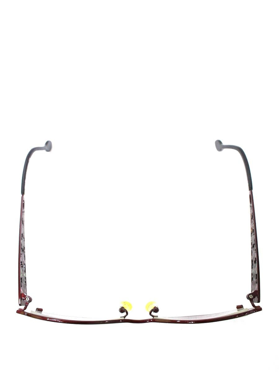 カムロ hanavi 14025B メガネ ワインレッド メタルフレーム オーバル ITTCK50DURPW