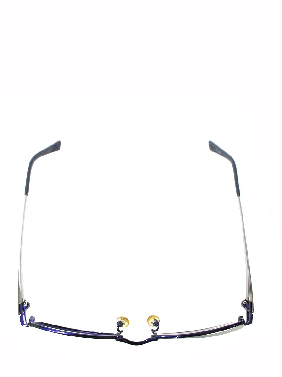 ポリス VPL419J メガネ ネイビー メタルフレーム フルリム スクエア ITA3KZ3RFP36