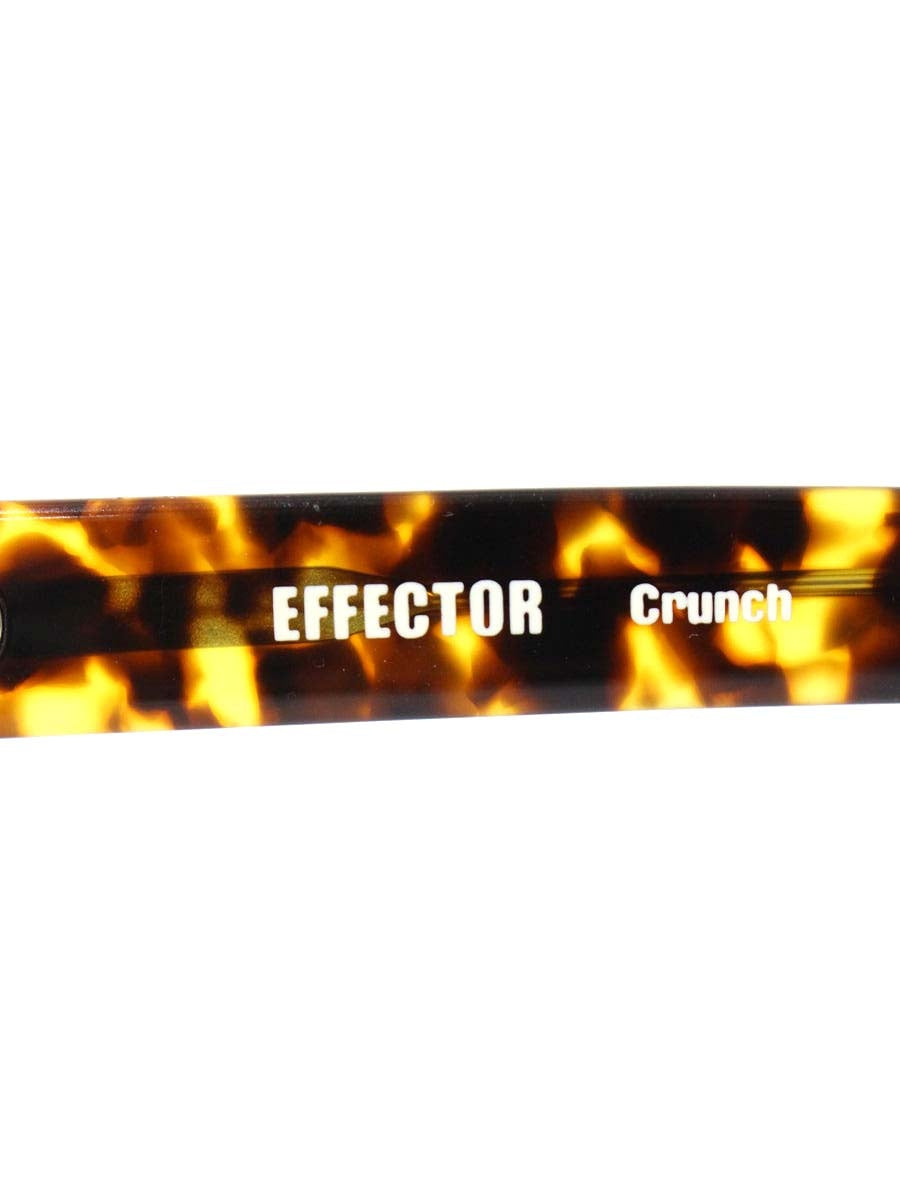 エフェクター crunch クランチ メガネ ブラウン セルフレーム スクエア べっ甲柄 ITQRIIR1HYWO