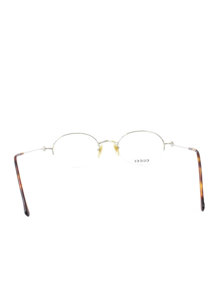 グッチ GG1601 メガネ シルバー メタルフレーム ハーフリム オーバル ITEFIP6Q733D