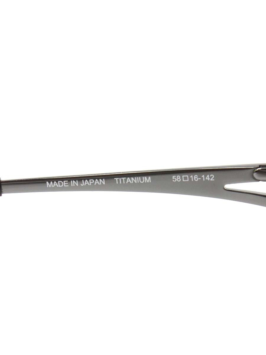 サムライ翔 Relax Line SS-J218 メガネ シルバー 仁 チタンフレーム ハーフリム スクエア IT7BXG2ZIJH0