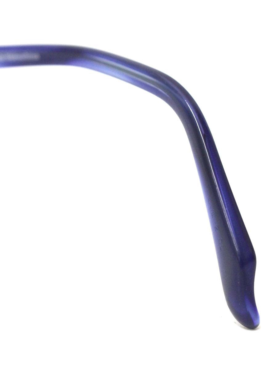 マサキマツシマ MF-1265 メガネ ブルー メタルフレーム ハーフリム(ナイロール)スクエア ITJNFTES9F0I