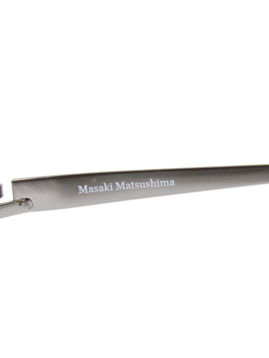 マサキマツシマ MF1174 メガネ シルバー コンビフレーム ハーフリム(ナイロール) スクエア ITMQW1FCRVJ4
