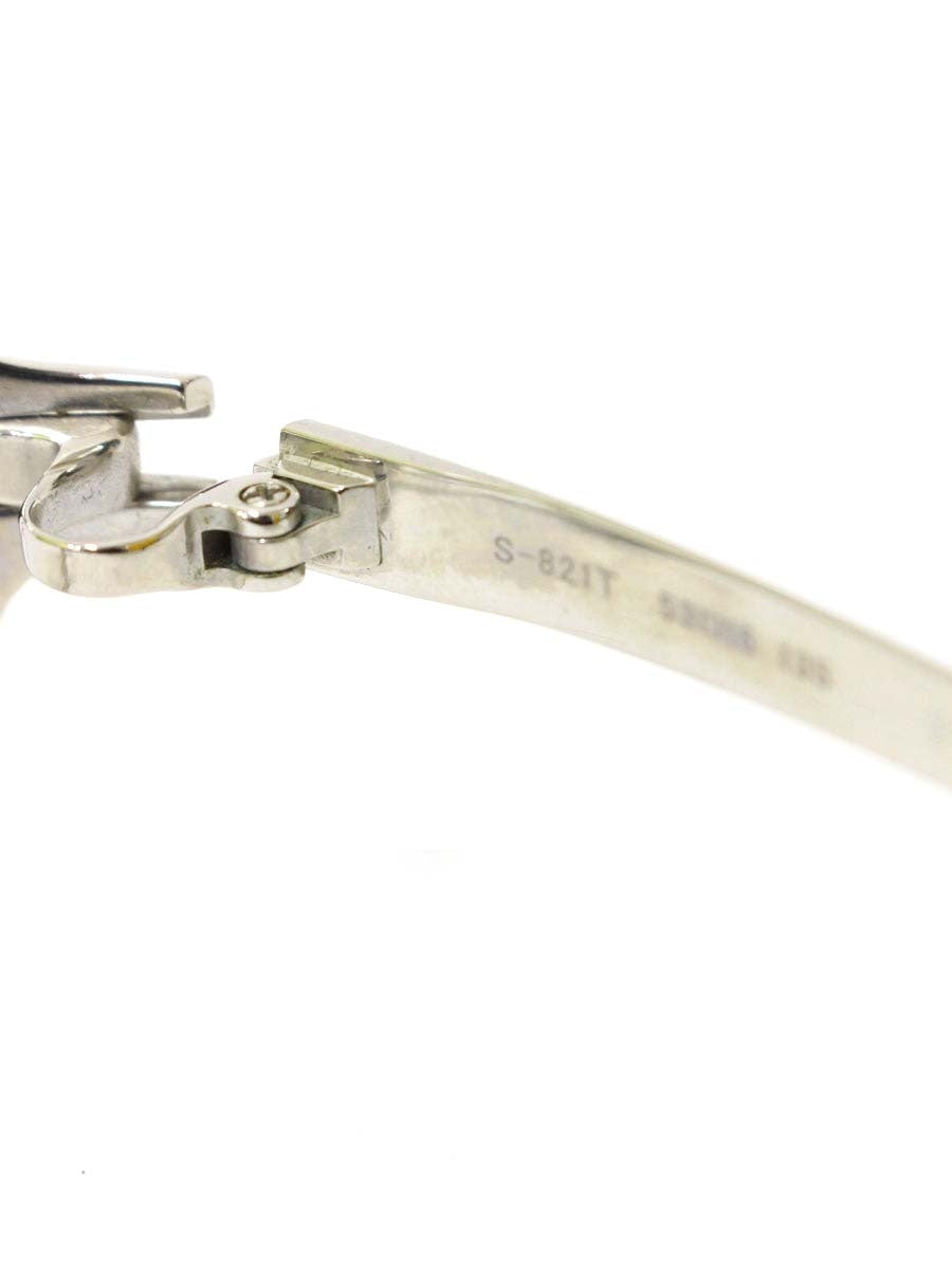 フォーナインズ S-821T メガネ シルバー チタンフレーム フルリム スクエア ITQLJAJ2ZG86