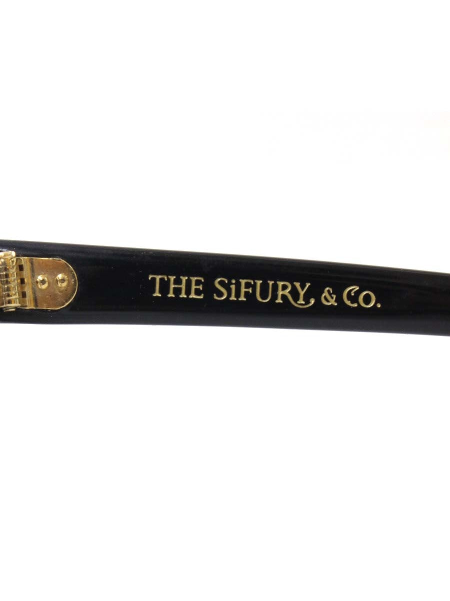 吉田金次郎 手作 SIFURY メガネ ブラック セルフレーム フルリム ウェリントン ITQ49H72314K