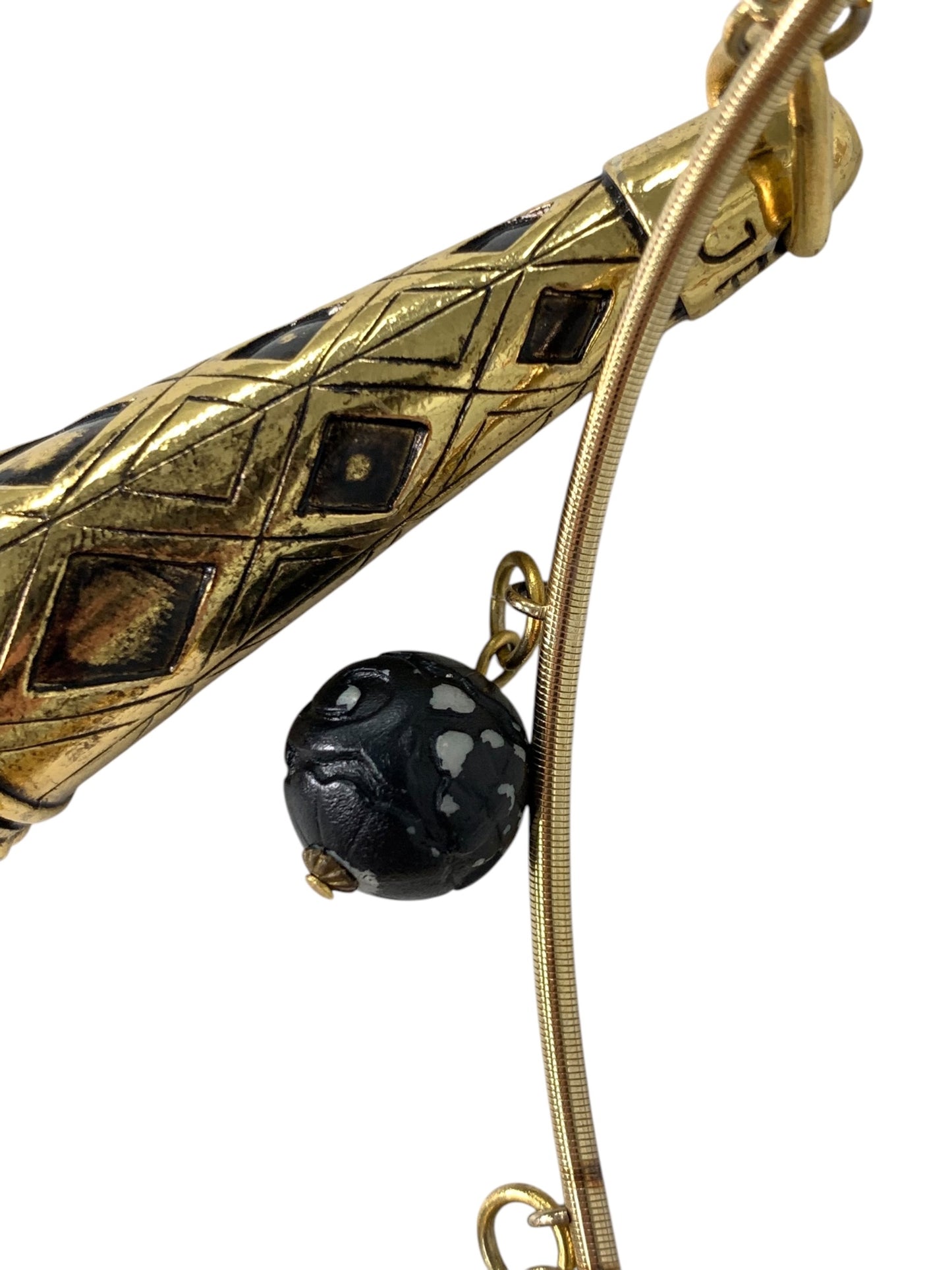 ジャンポールゴルチエ 55-9604 メガネ ゴールド チャーム付き オーバル ITRN8R8Q7LNG