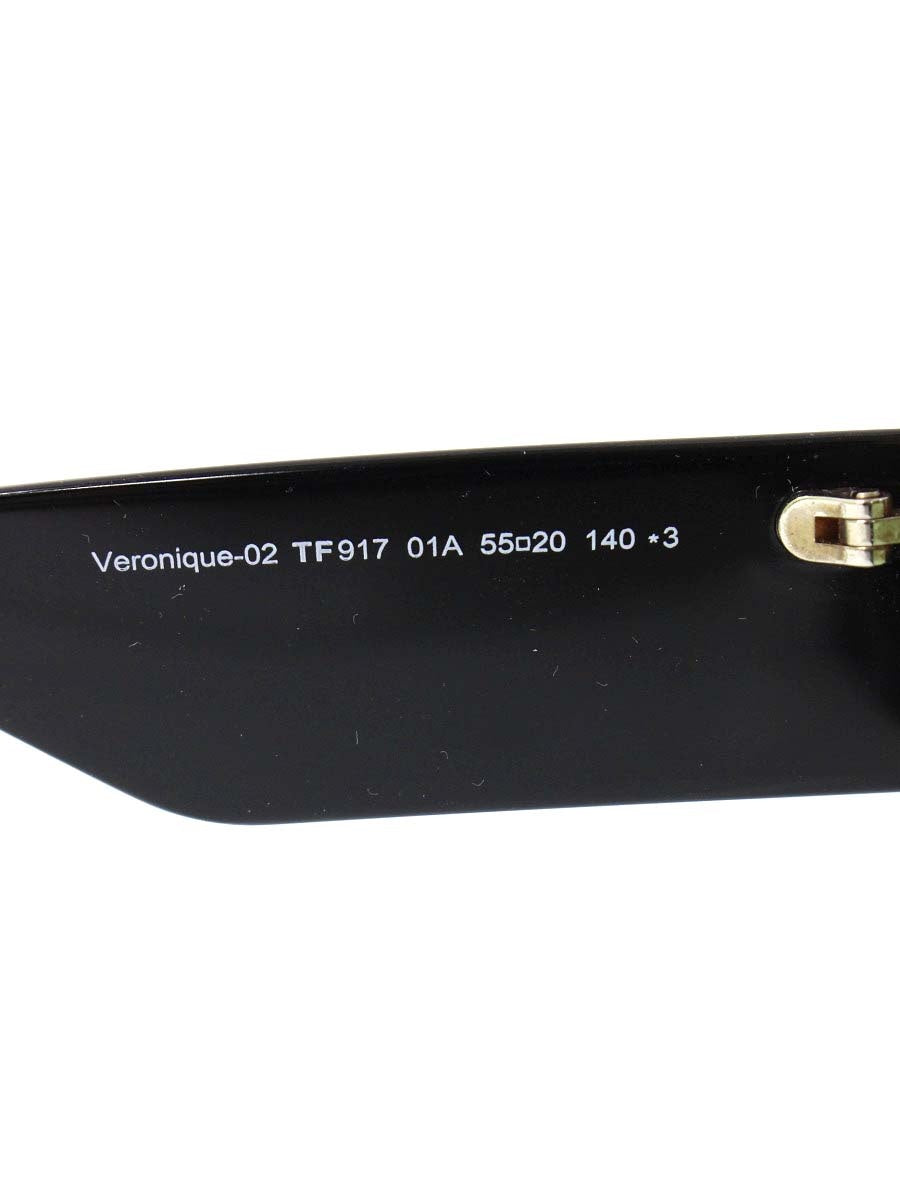 トムフォード Veronique-02 TF917 サングラス ブラック セルフレーム スクエア ヘキサゴン ITBYEZUUER05