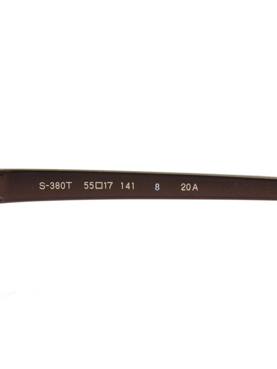 フォーナインズ S-380T メガネ ブラウン チタン メタルフレーム ITDZEX5ZYGSS