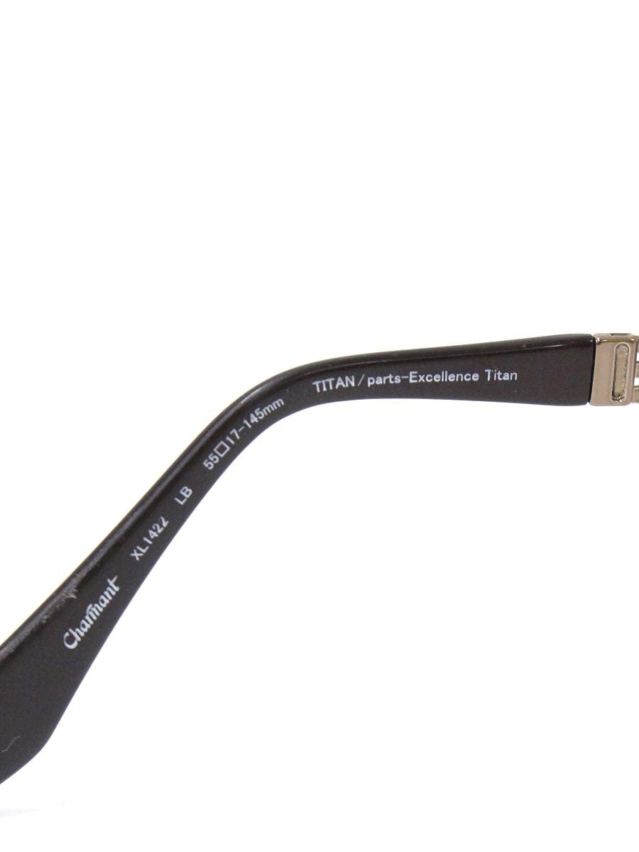 ラインアートシャルマン XL1422 メガネ ブラウン スクエア エクセレンスチタン IT2LX8T28EYC