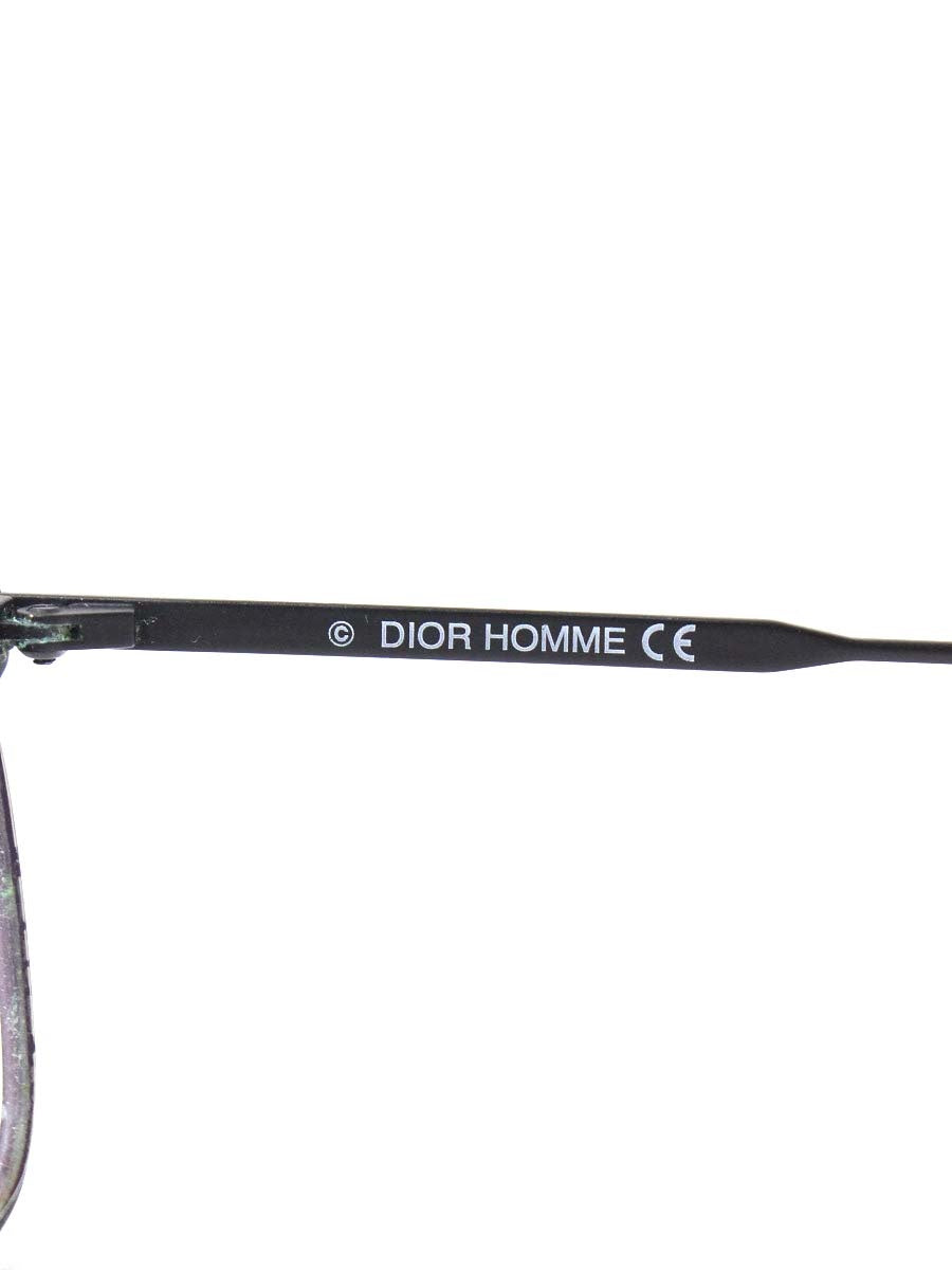 ディオールオム DIOR0235 メガネ ブラック メタルフレーム フルリム スクエア ITQXSR8QEABV