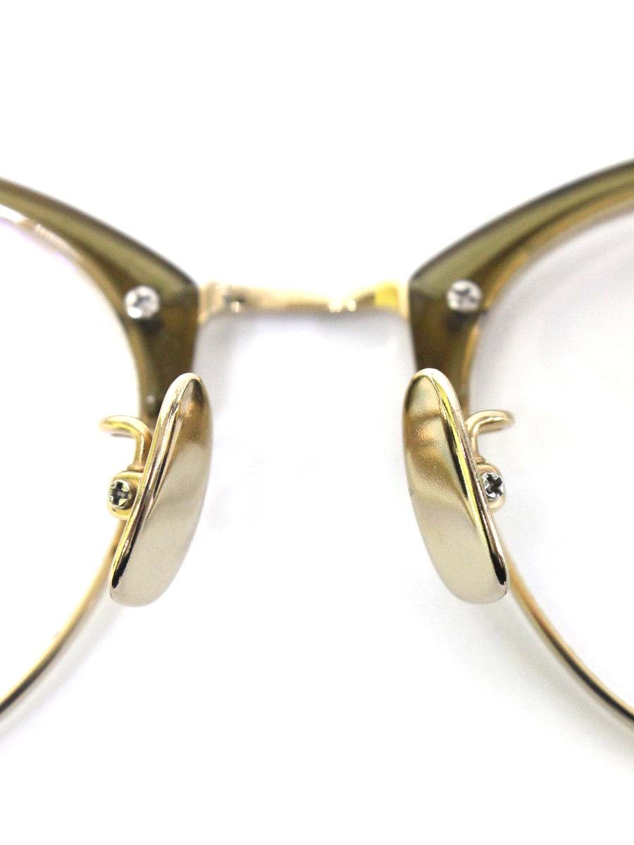 トレミーフォーティエイト KB-013 メガネ ゴールド バッファローホーン チタニウム ボストン ITQO12DE2FKK