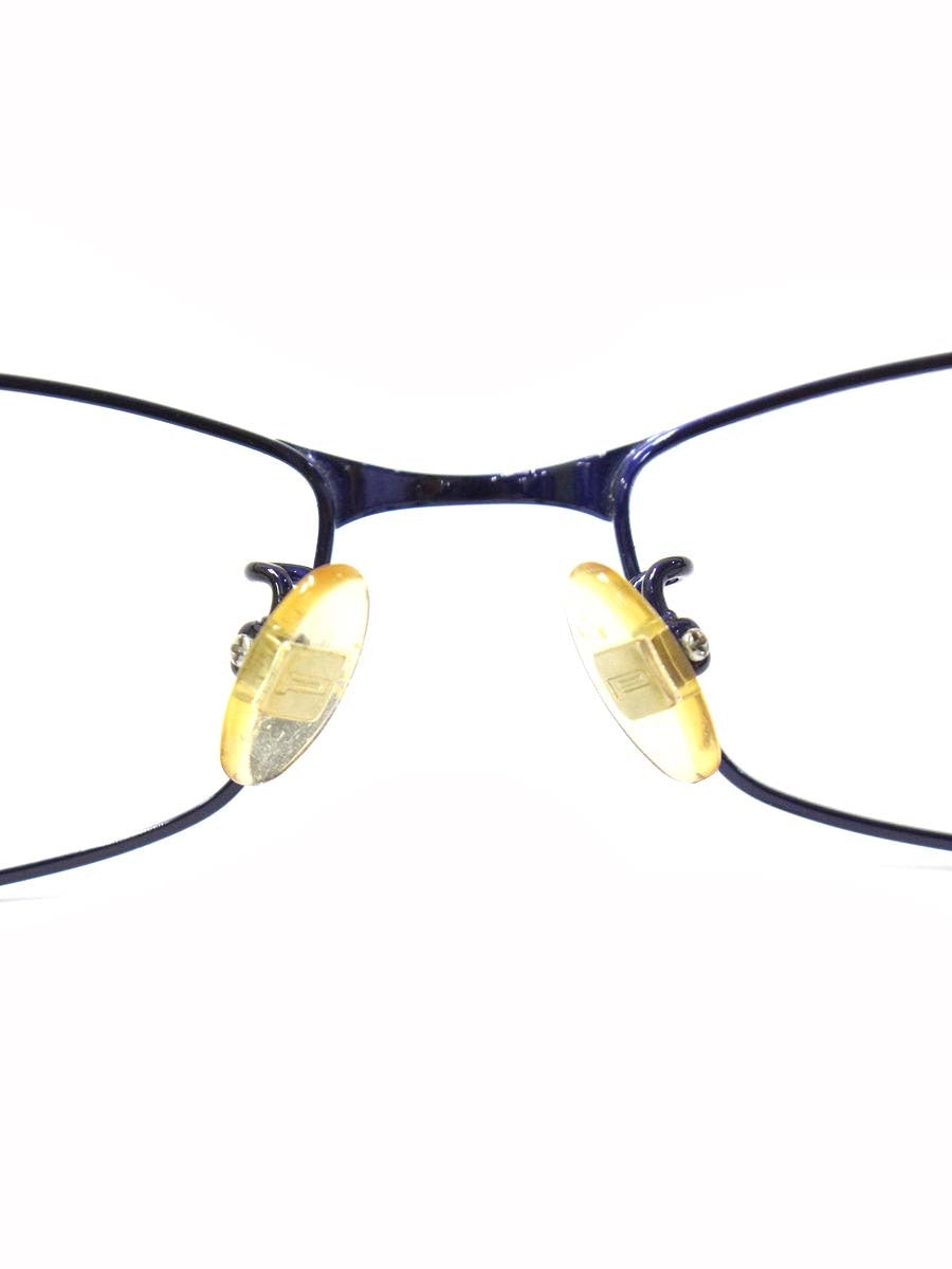 ポリス VPL419J メガネ ネイビー メタルフレーム フルリム スクエア ITA3KZ3RFP36