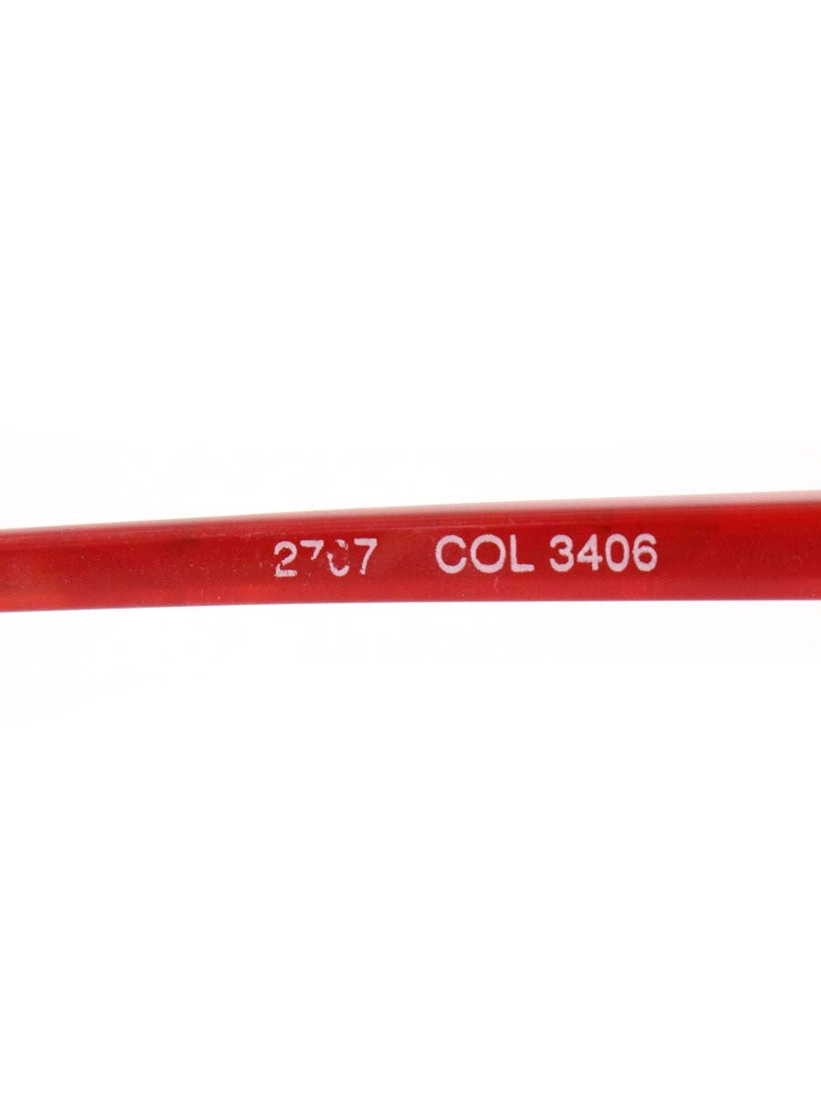 アランミクリ 2707 メガネ レッド コンビフレーム ハーフリム(ナイロール)オーバル(楕円) IT1CLYMVL6VV