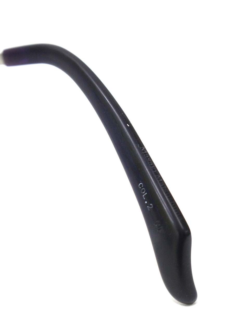 マサキマツシマ MF-1214 メガネ ガンメタル シルバー メタルフレーム ハーフリム スクエア COL.2 ITZ8OSNOOC5C