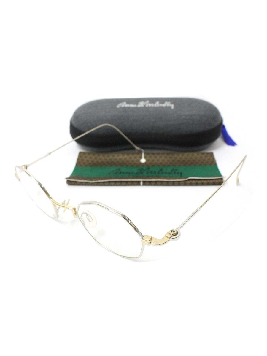 アンバレンタイン BEAUVOIR メガネ シルバー Titanium オクタゴンフレーム IT1YV620WI4A