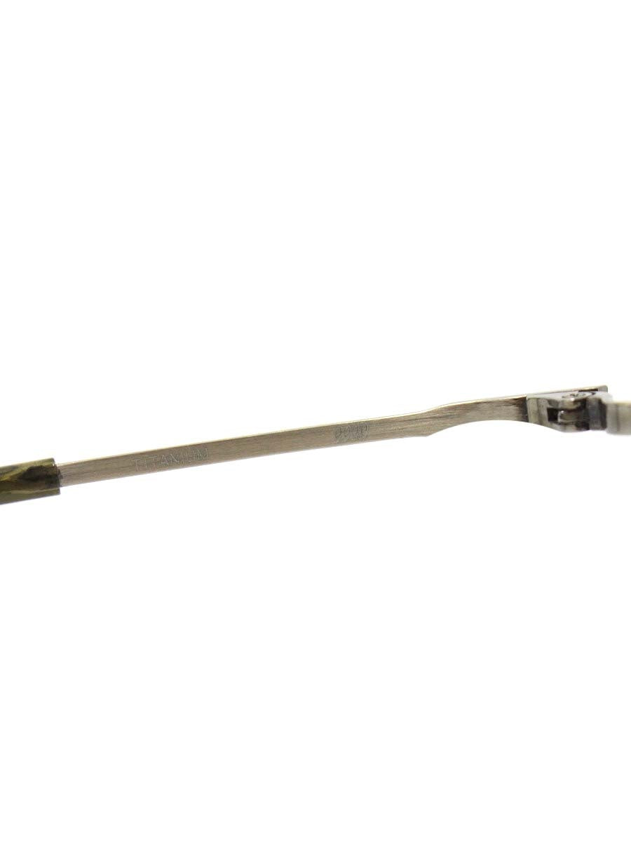 フォーナインズ M-161 眼鏡 ライトオリーブササ/アンティークゴールド ブロー col.6983 ITNXMG238QKI