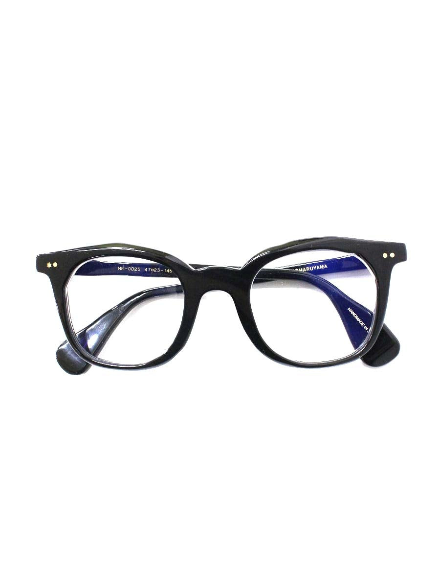マサヒロ マルヤマ MM-0025 メガネ ブラック ウェリントン セルフレーム IT98VFQUQK30