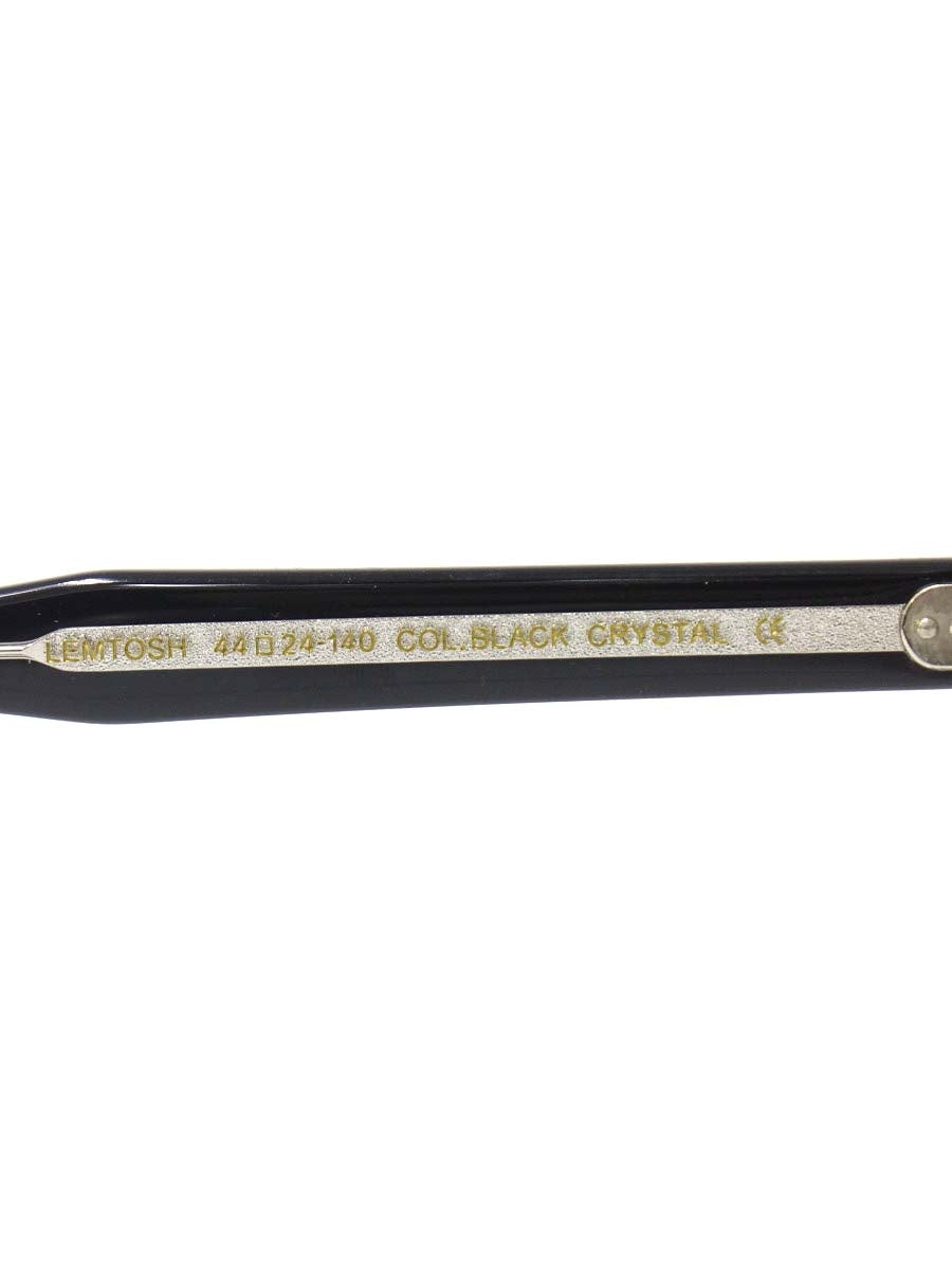 モスコット LEMTOSH メガネ ブラック/クリスタル セルフレーム フルリム ボストン ITQI0ZSQAD4A