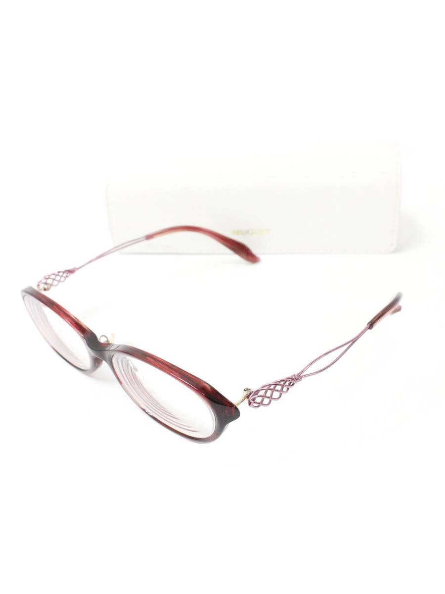 ミュウゲ MU-1109 メガネ レッド ウェリントン ITKNE82CP8ZI