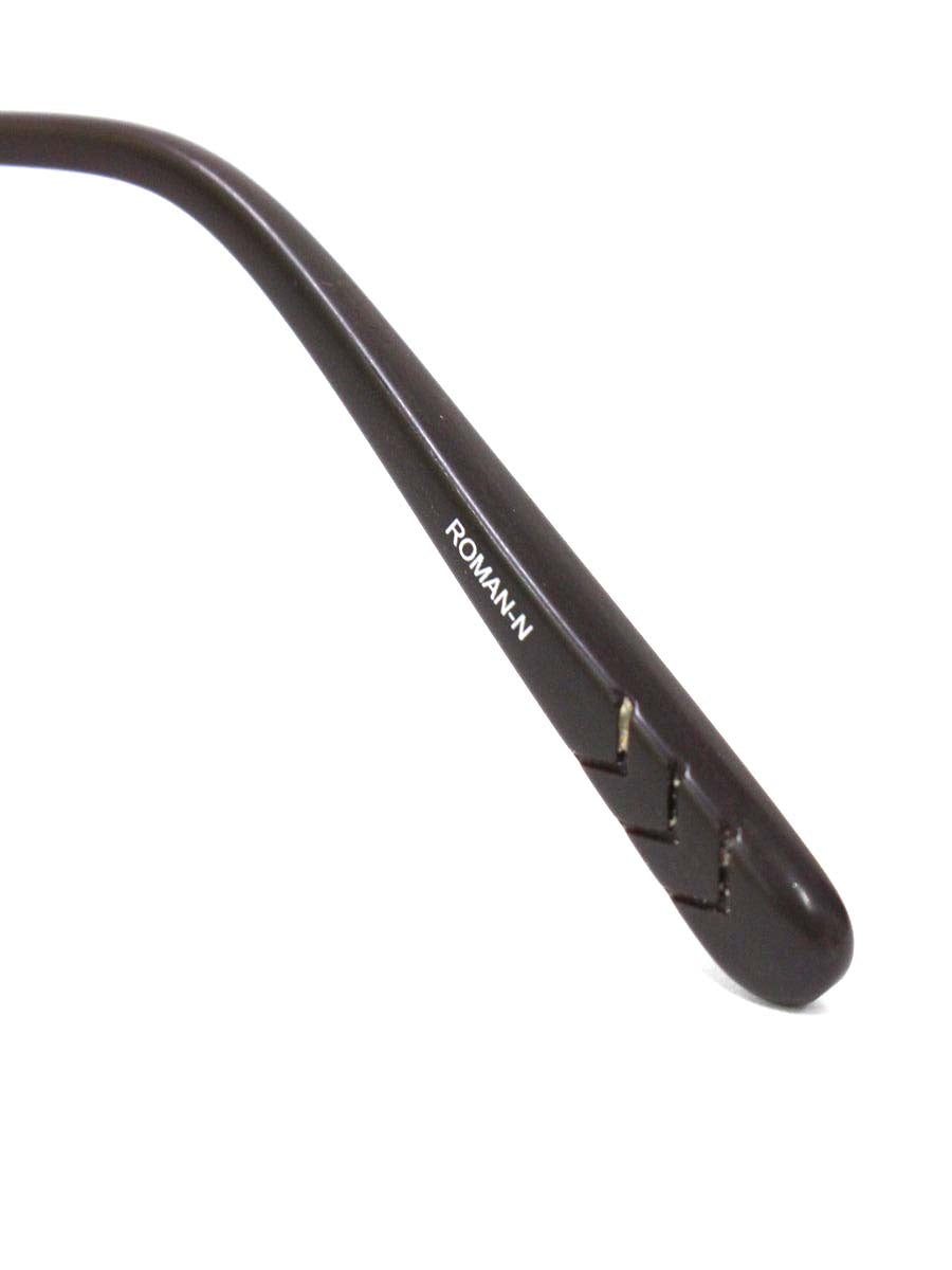 タカノリ ユゲ ROMAN-N TY-61 メガネ ブラウン/ホワイト コンビフレーム フルリム オーバル IT2GCAXHVQE4