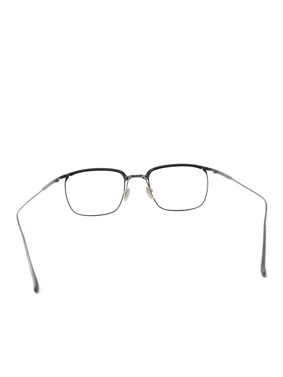 増永眼鏡 AERON 眼鏡 ブラック メタルフレーム ブロウ型 ITOFTJ35RCF0
