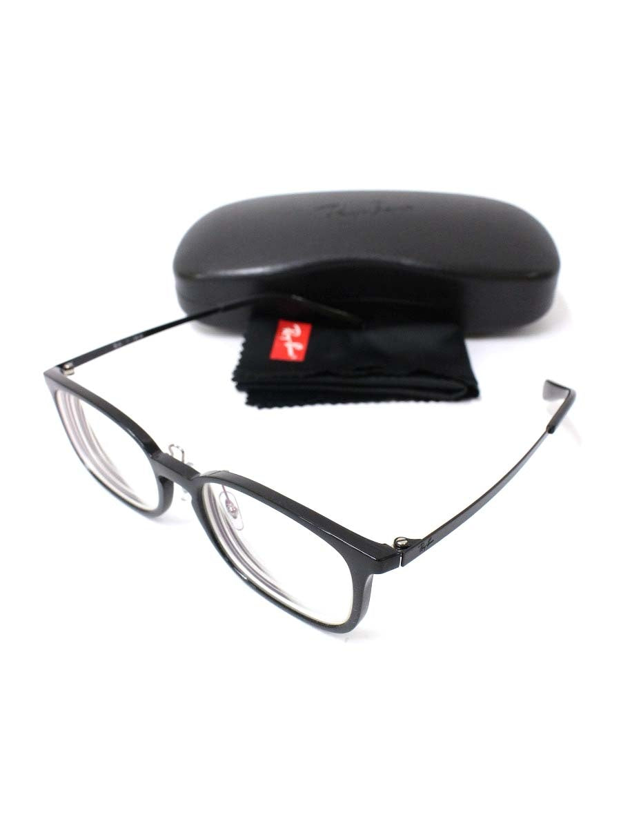 レイバン OPTICS RB7182D メガネ ブラック コンビフレーム フルリム スクエア ITIHY0NMYWD0