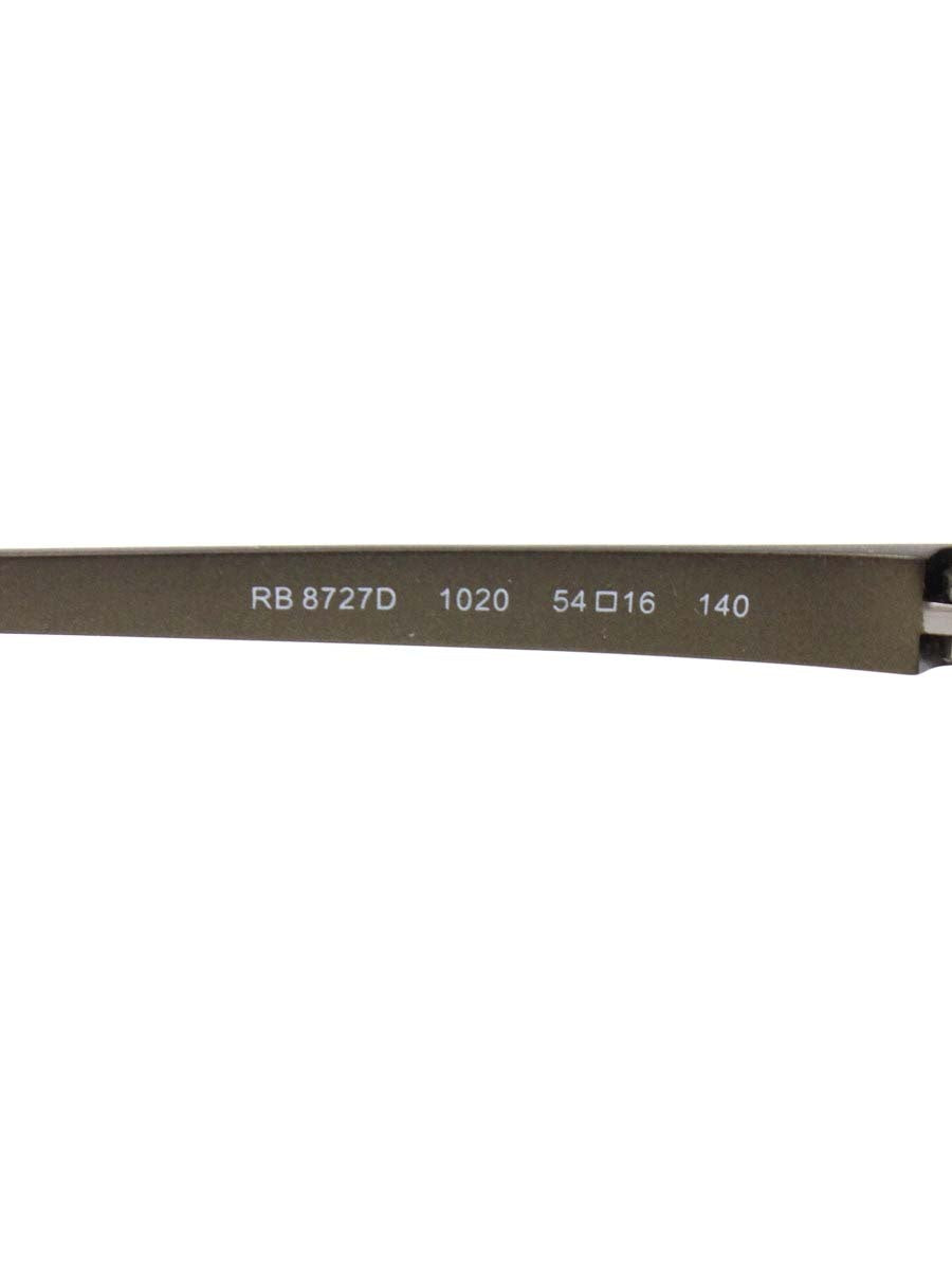 レイバン RB8727D メガネ ブラッシュチタニュウム メタルフレーム フルリム スクエア ITP0HR4CD2FG