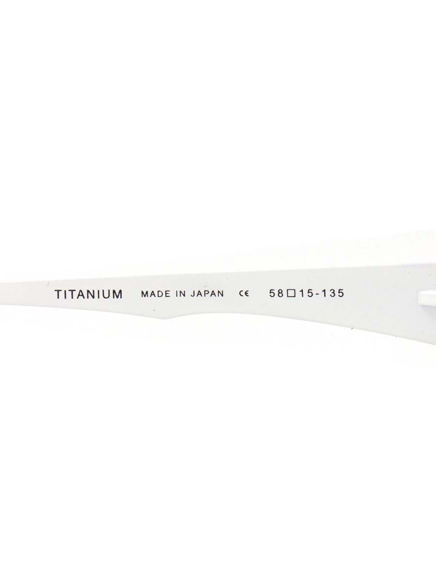 サムライ翔 SS-T26 メガネ ホワイト/ブラック ハーフリム スクエア ITZHAX3UFMOS
