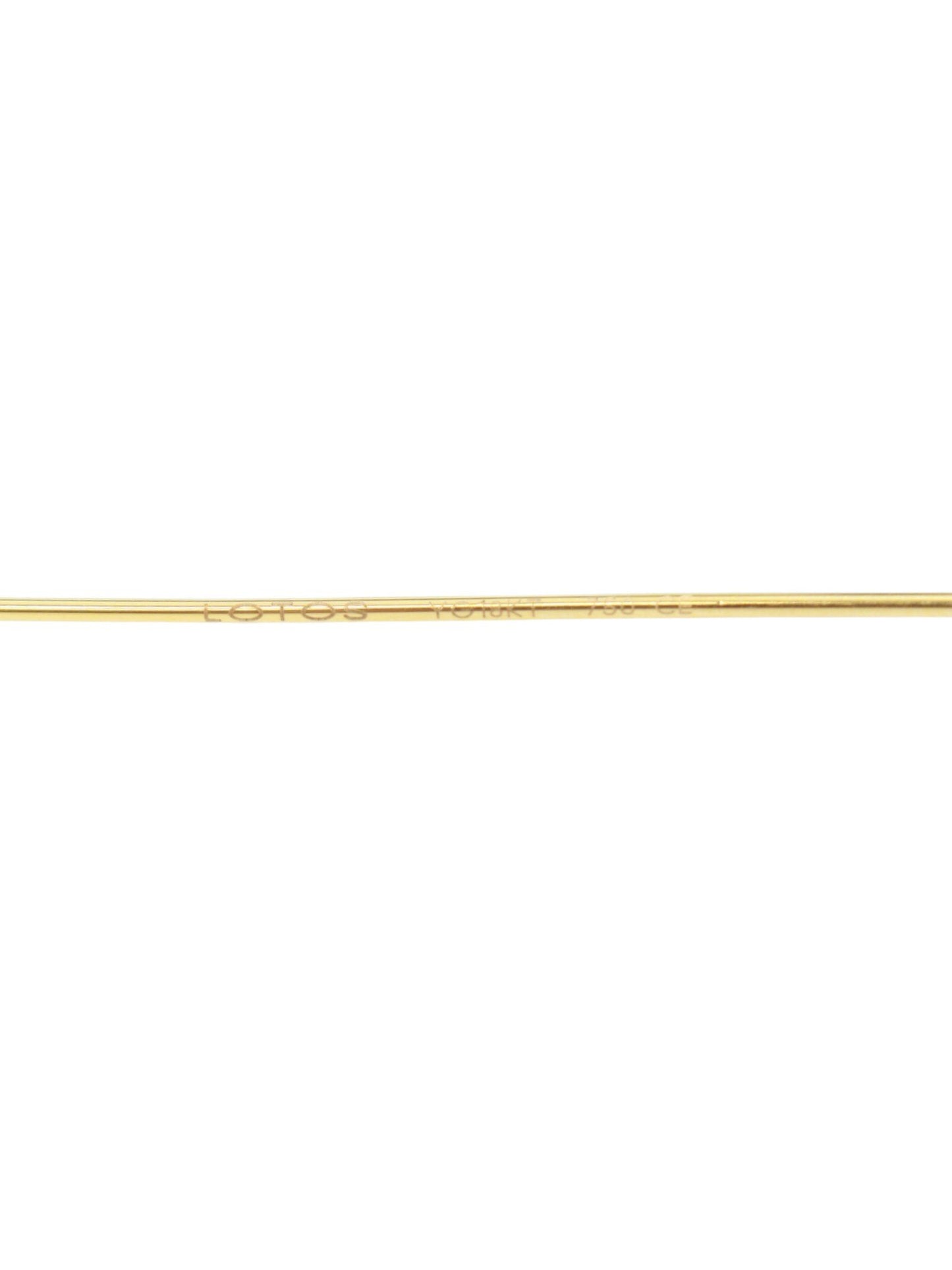 ロトス L9D-055-E3 メガネ YGK18KT/750刻印 ハーフリム オーバル 総重量22.0g ITHAPCKCMQ00