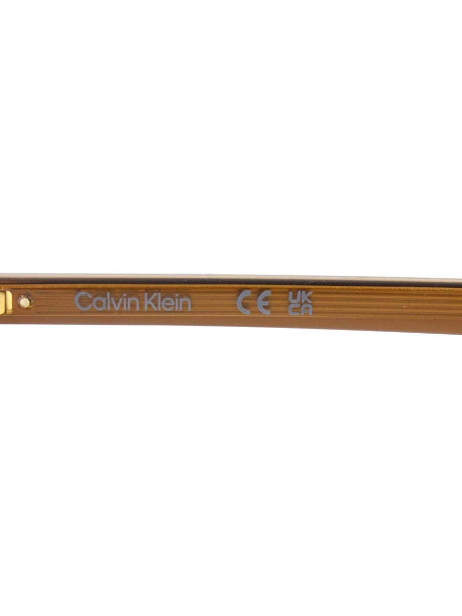 カルバンクライン CK23122 メガネ ブラウン コンビフレーム チタン ウェリントン IT5SB8G7CQO4