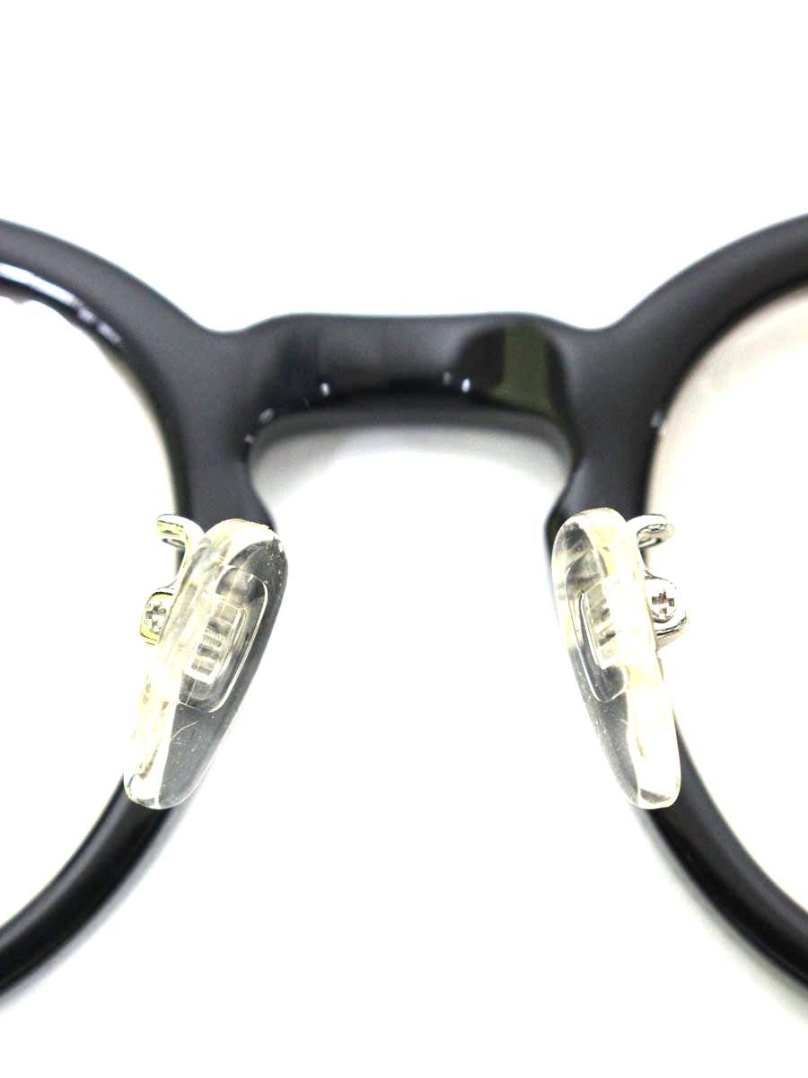 モスコット LEMTOSH メガネ ブラック セルフレーム フルリム ウェリントン ITD75ZO9MF3W