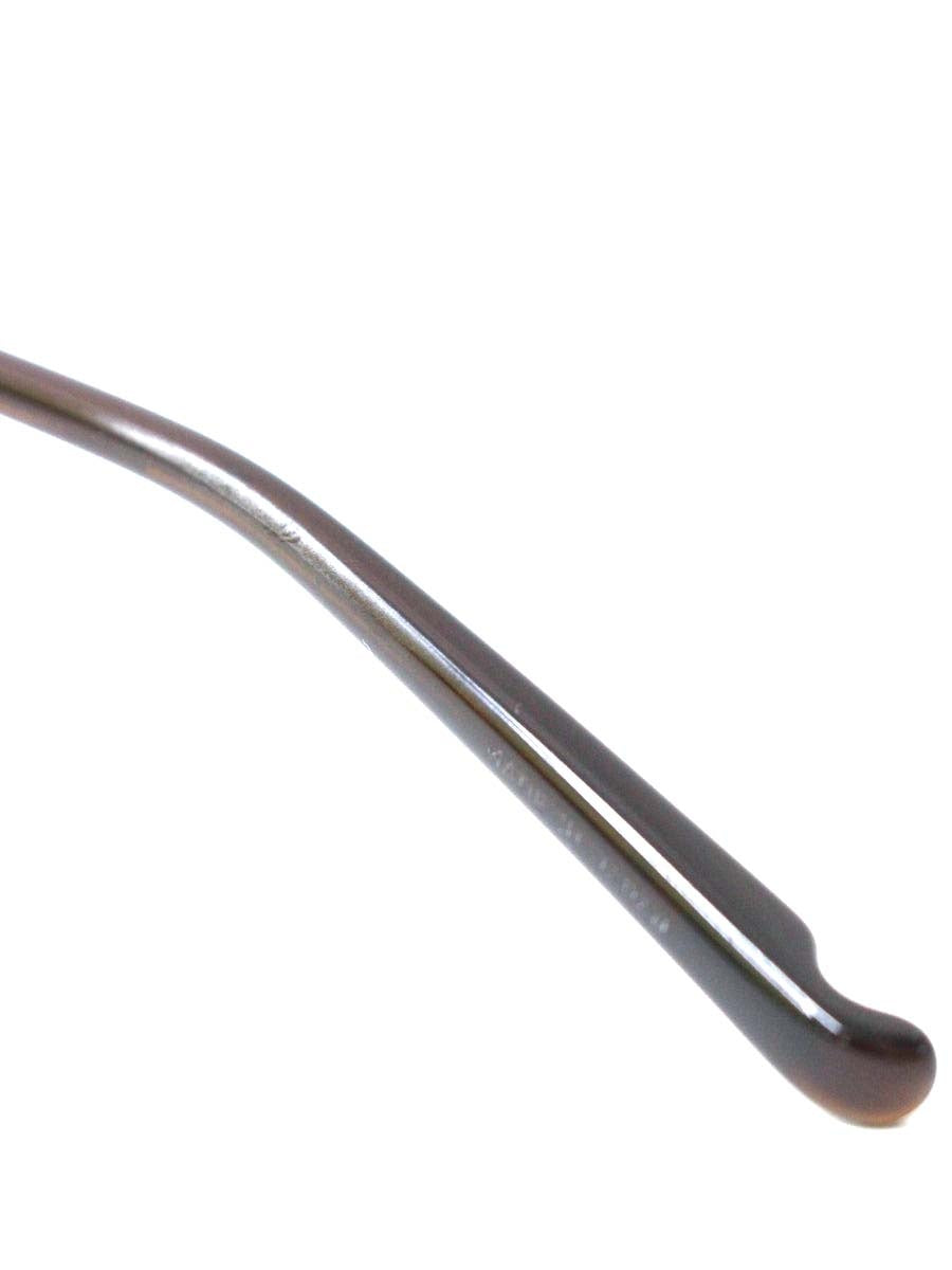 フォーナインズ M-16 メガネ ブラウン コンビフレーム ブロウ スクエア ITDMJTXC4Z4K