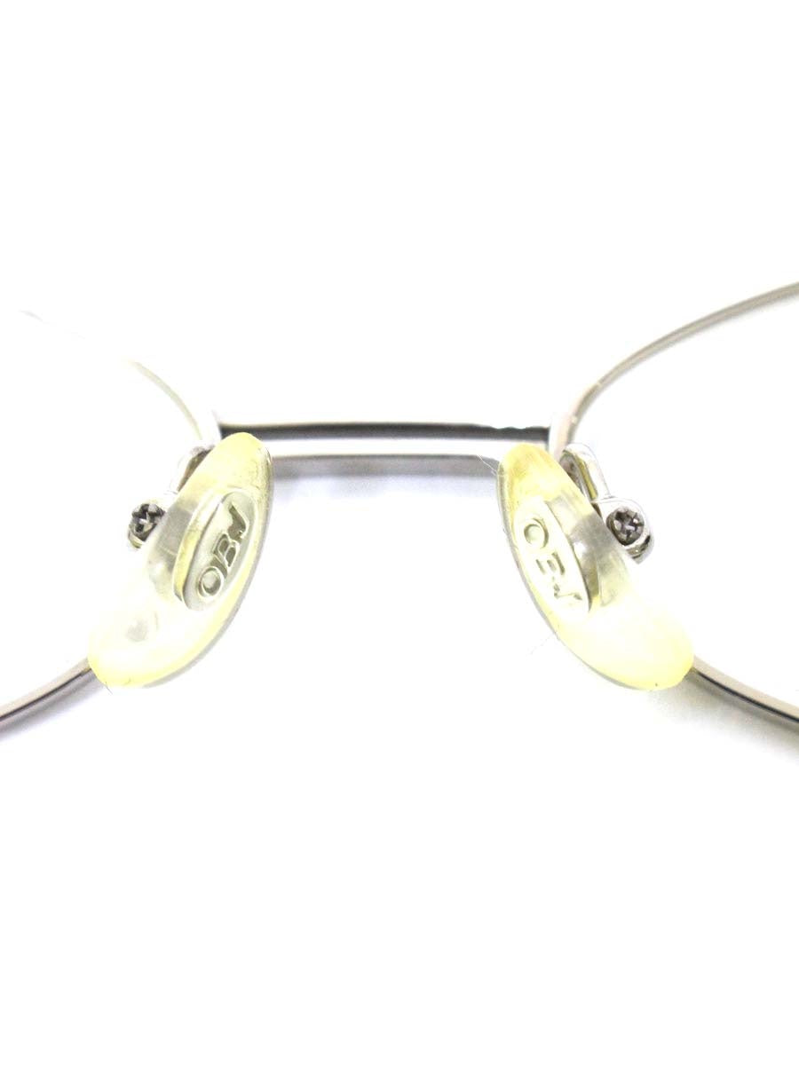 OBJ(オブジェ) PURE TITANIUM メガネ シルバー メタルフレーム フルリム オーバル(楕円) ITLYETN0VA6K